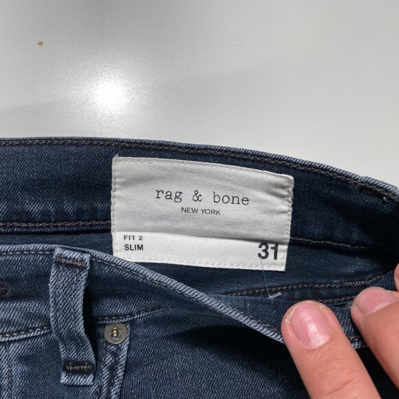 Rag & Bone Fit 2 Slim Fit Manna Jeans men's size 31x27 - Picture 4 of 10